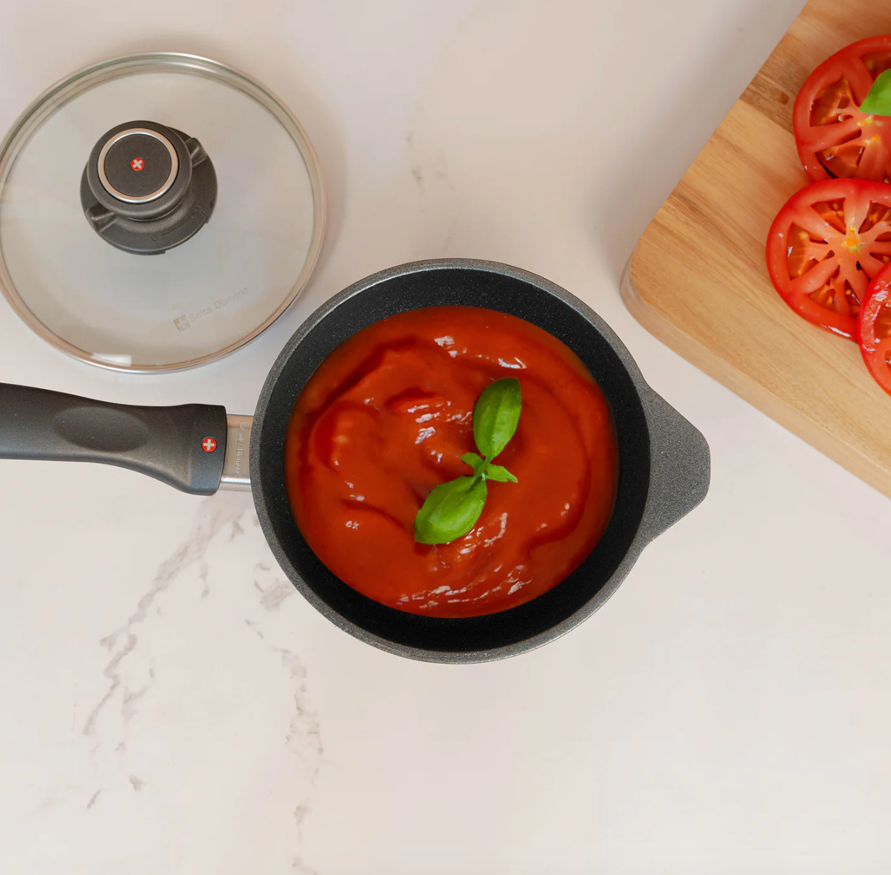 Swiss Diamond® XD 2.2 qt Nonstick Saucepan with Lid