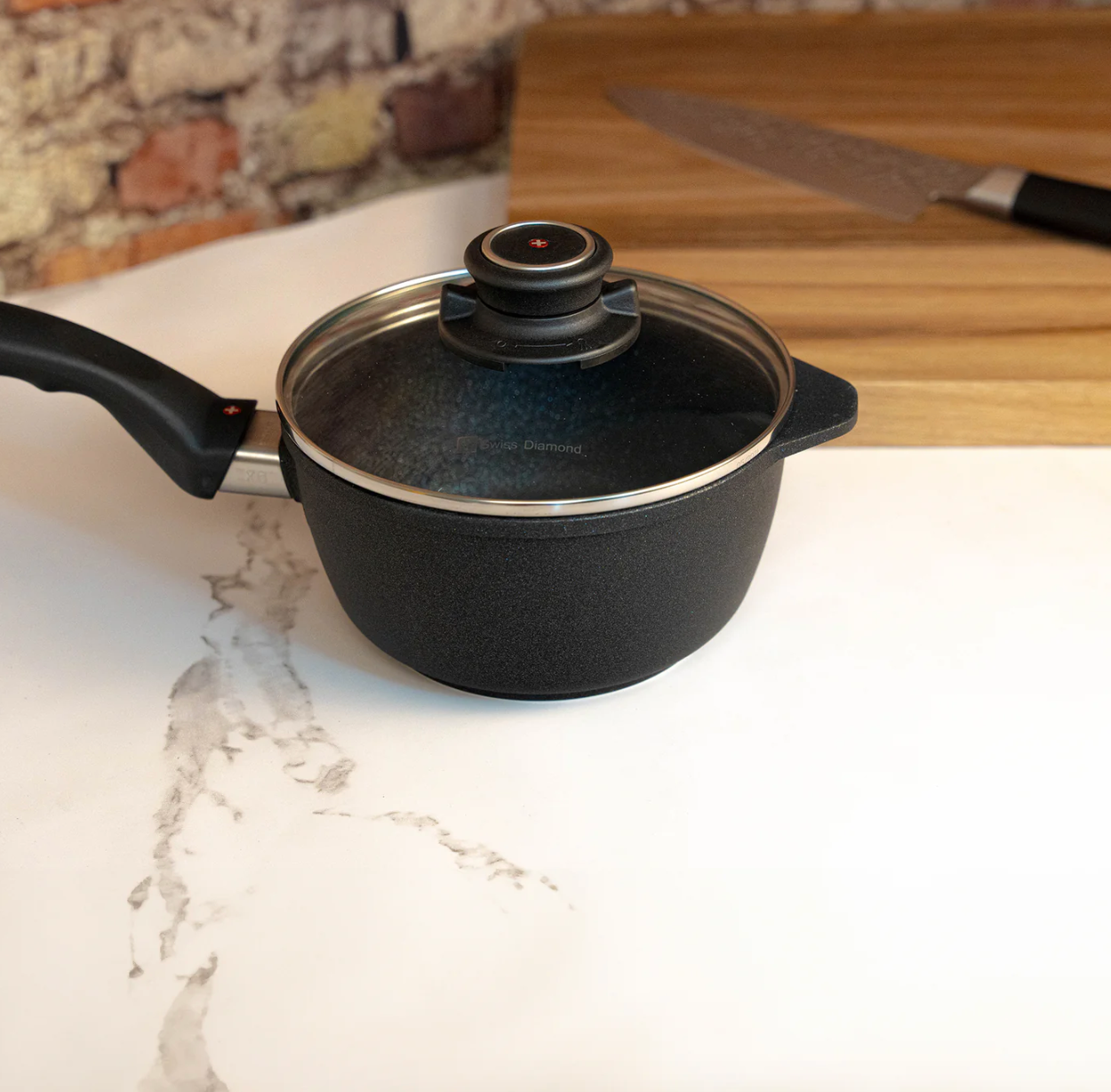 Swiss Diamond® XD 2.2 qt Nonstick Saucepan with Lid