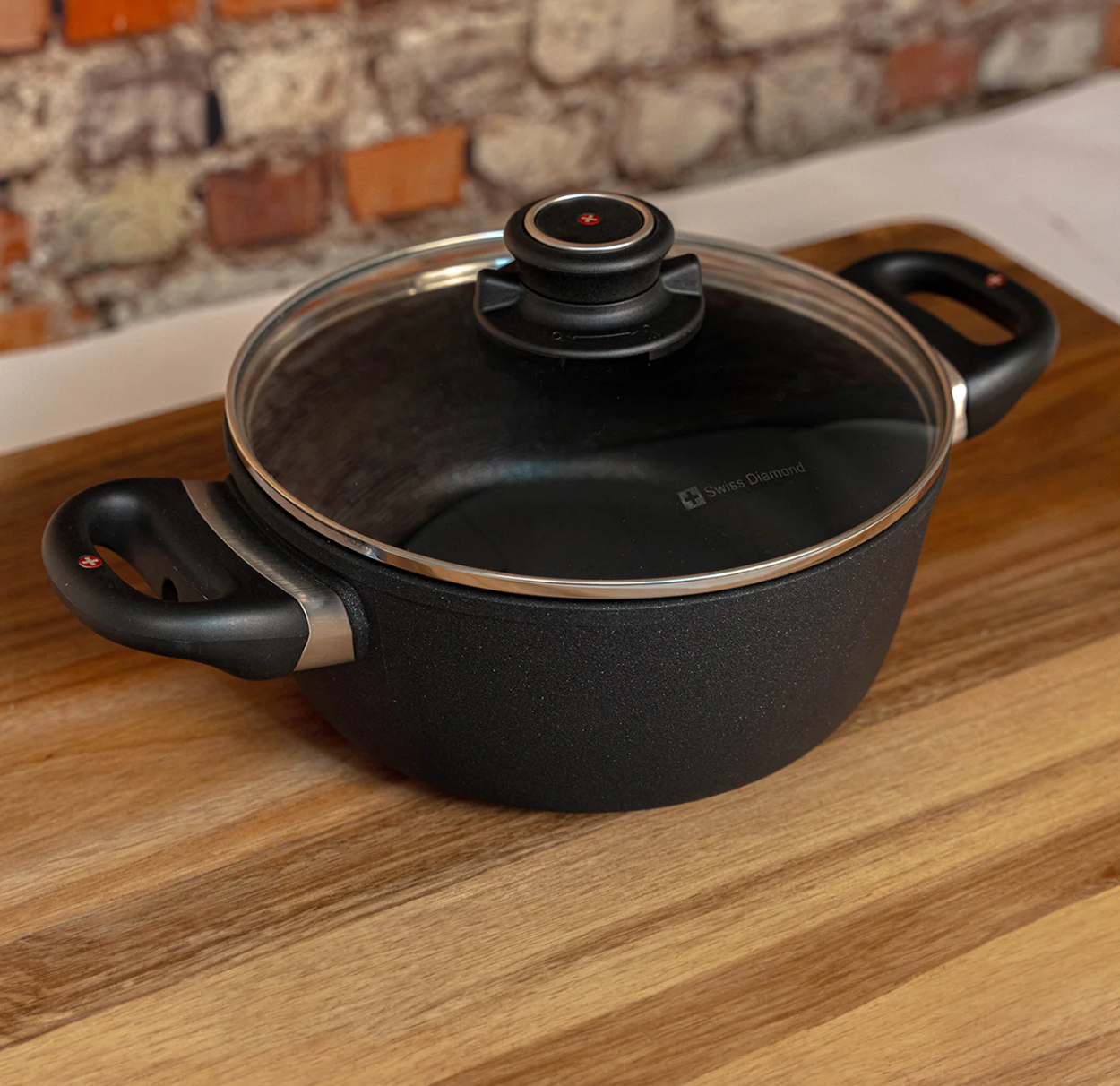 Swiss Diamond® XD 3.2 qt Nonstick Casserole with Lid