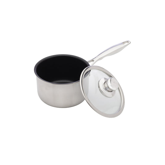 Swiss Diamond® Nonstick Clad 2.1 qt Saucepan with Lid